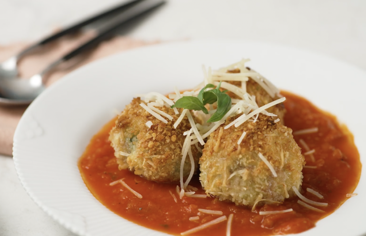 Panko/Parm-Crusted Meatballs &amp; Homemade Marinara Sauce Recipe &ndash; Big Horn Olive Oil