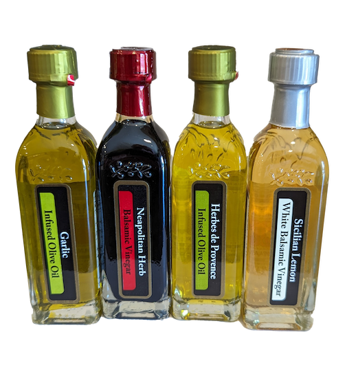 Best Herbal EVOO Oil & Vinegar Sampler 4-Pack - Free Shipping Over