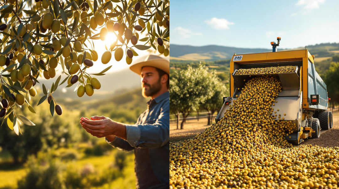 Hand vs. Machine Olive Harvesting