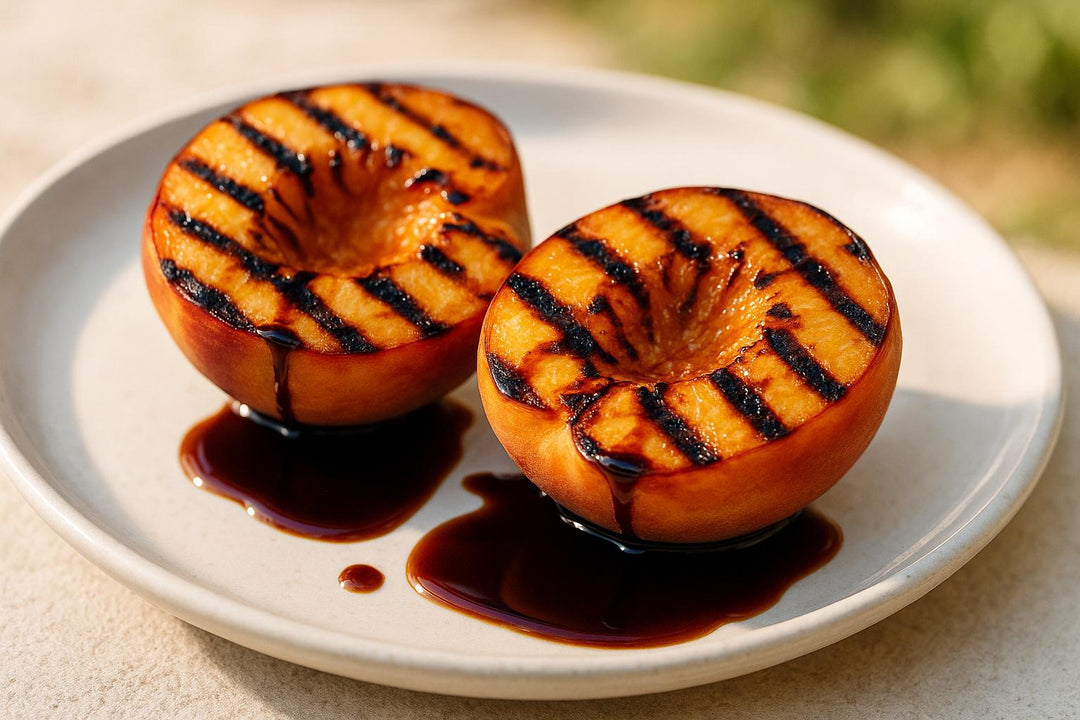 Grilled Peaches with Balsamic Syrup