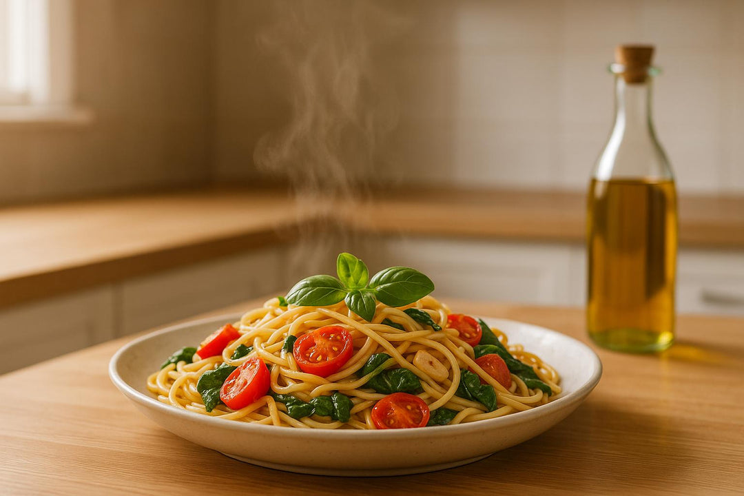 1-Pot Vegan Pasta with Olive Oil