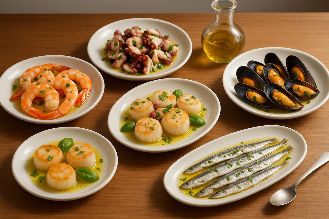 Top 5 Seafood Antipasti with Olive Oil