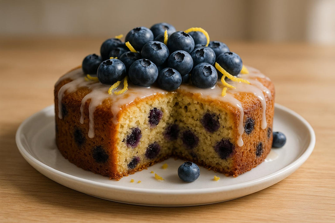 Vegan Lemon Blueberry Olive Oil Cake