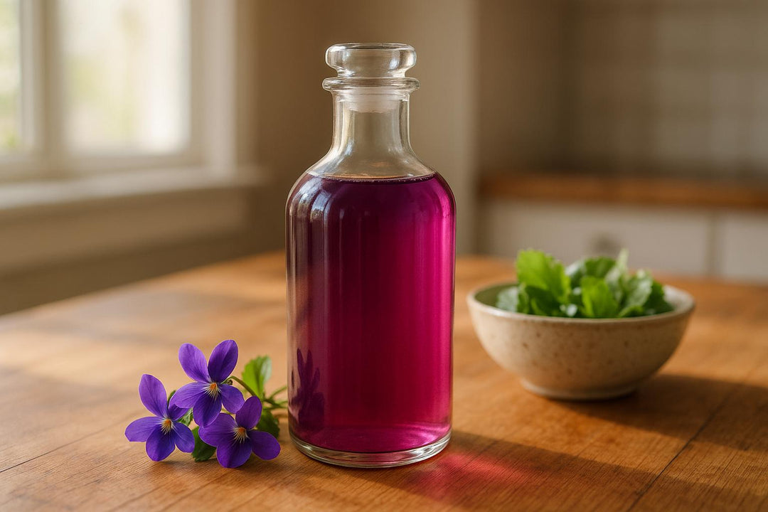 Springtime Violet Vinegar Recipes
