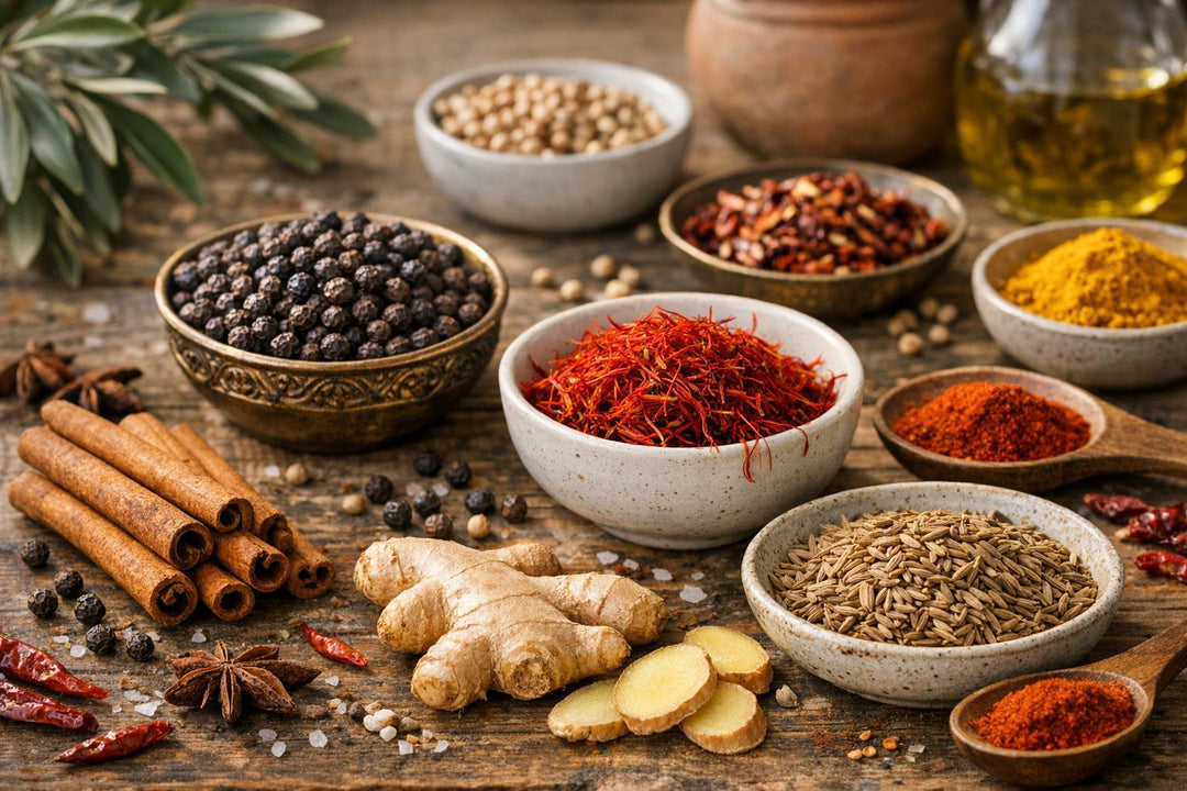 Evolution of Spices in Mediterranean Recipes