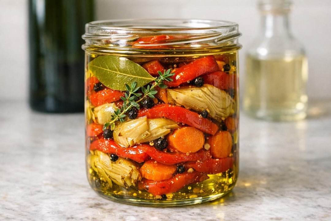 Preserving Vegetables with Olive Oil