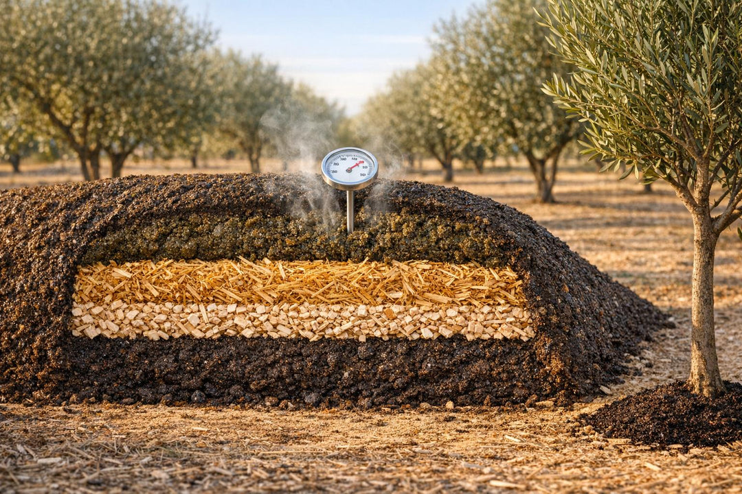 Composting Olive Pomace for Soil Use