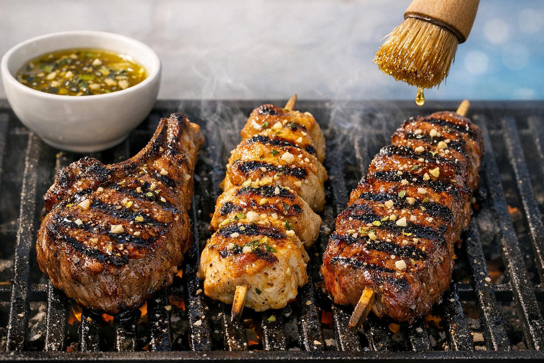 Greek Grilled Meats with Olive Oil