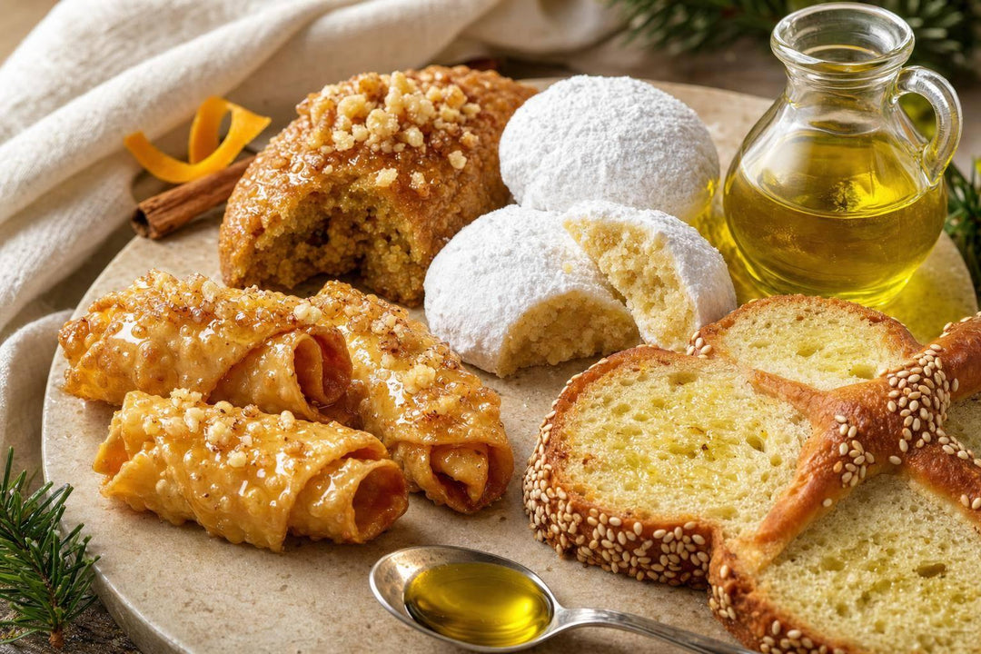 Greek Christmas Desserts with Olive Oil