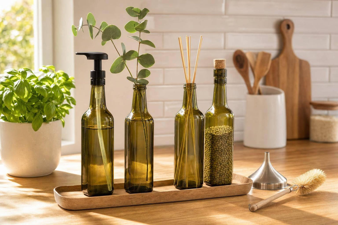 10 Ways To Repurpose Olive Oil Bottles At Home