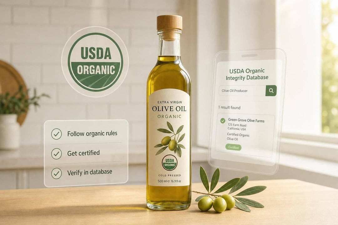 USDA Organic Certification for Olive Oil