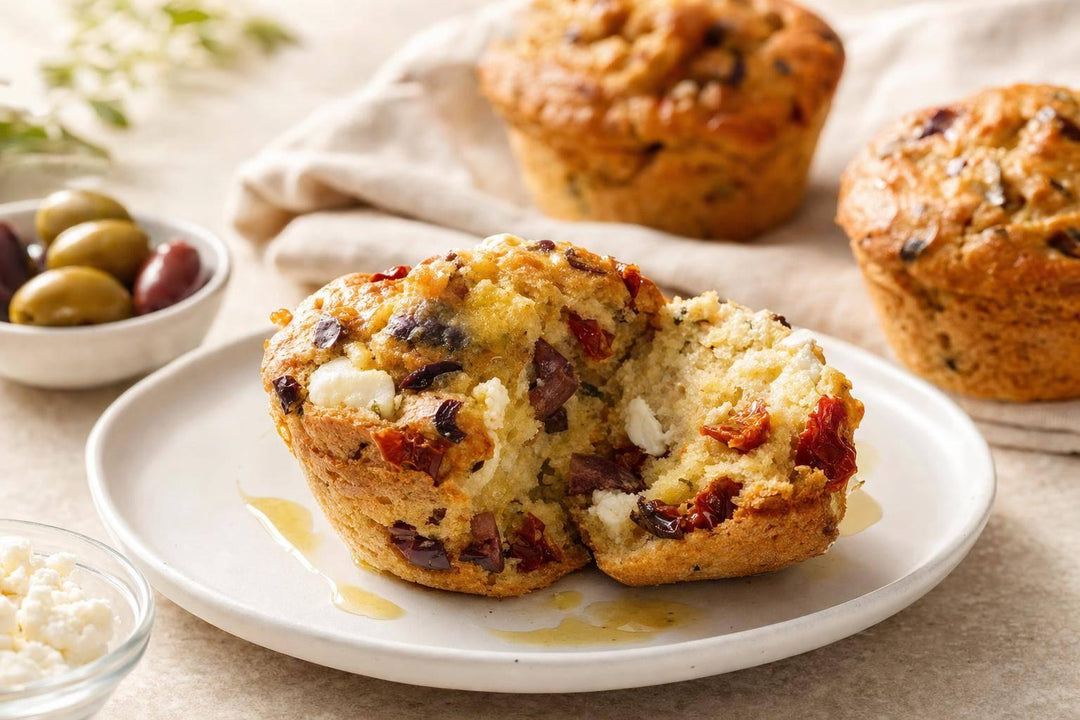 Mediterranean-Inspired Savory Muffins with Olive Oil