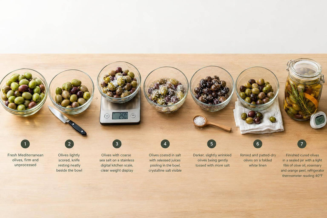 Mediterranean Olive Curing: 7 Steps
