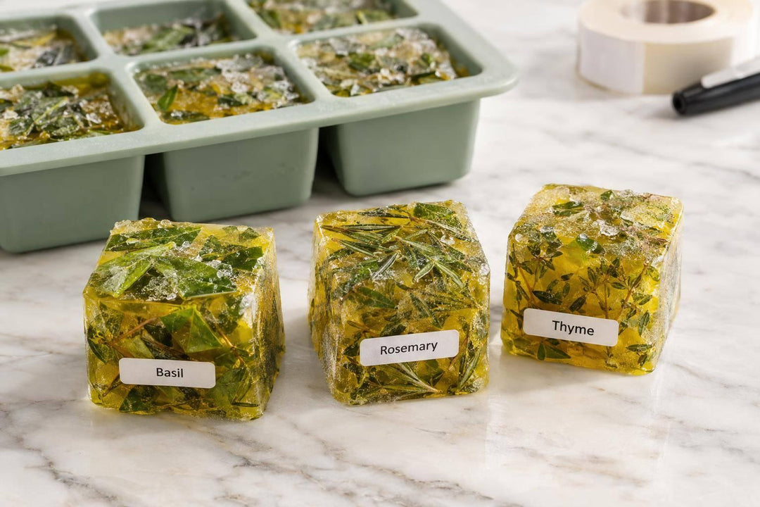 How to Make Herb Olive Oil Cubes