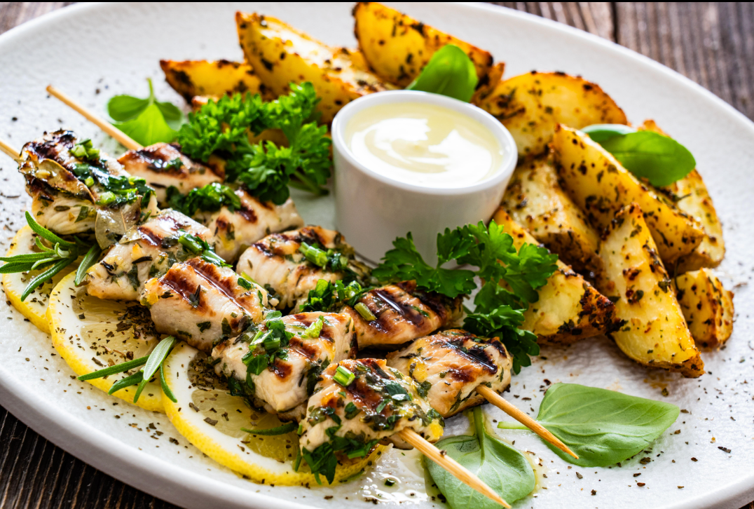🍢 Chicken Souvlaki with Olive Oil, Lemon & Herbs