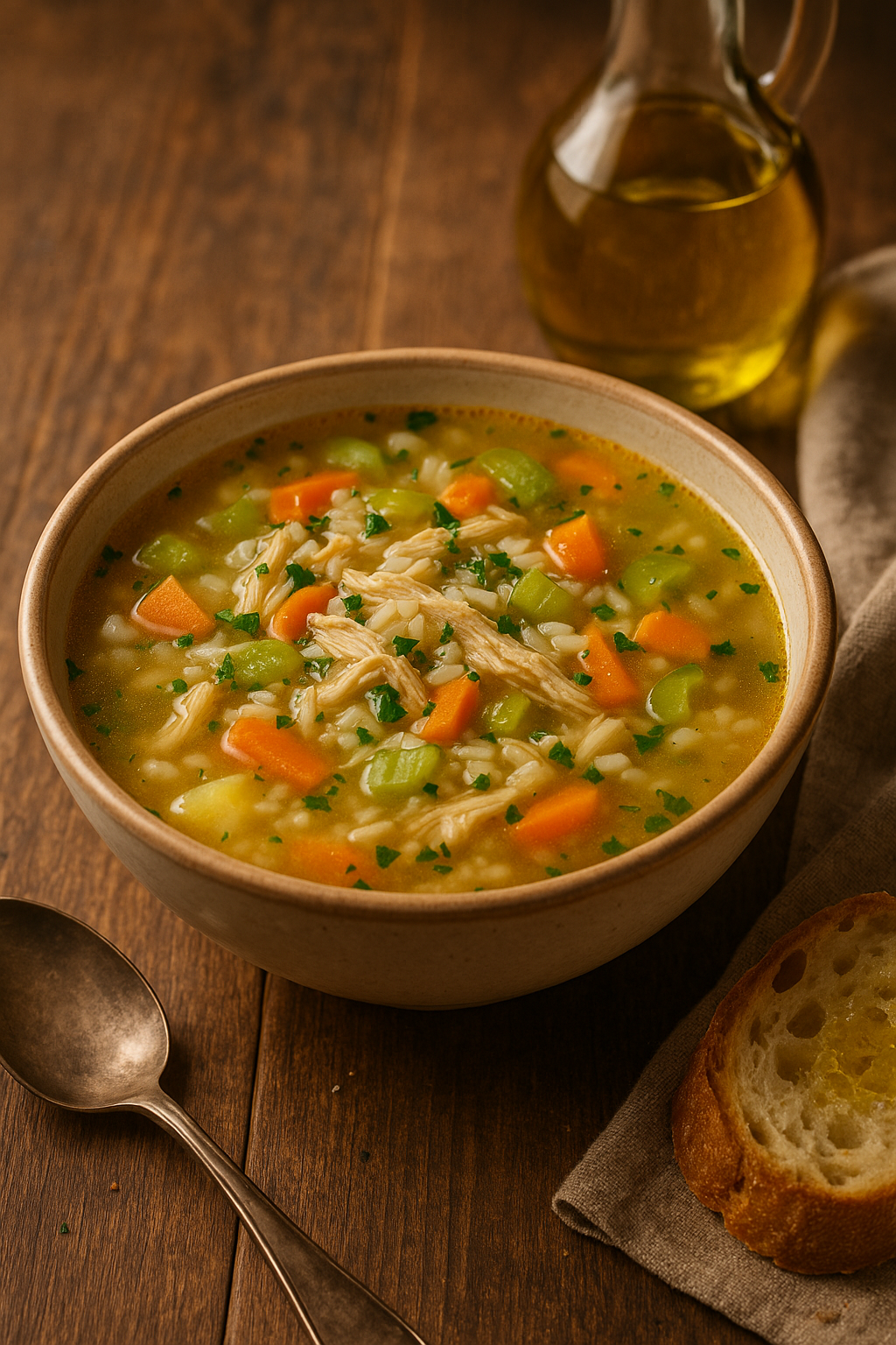 Chicken, Vegetable & Rice Soup Recipe