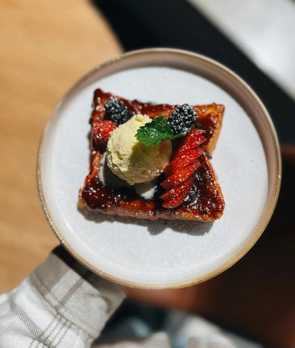 French Toast with Strawberry-Balsamic Compote