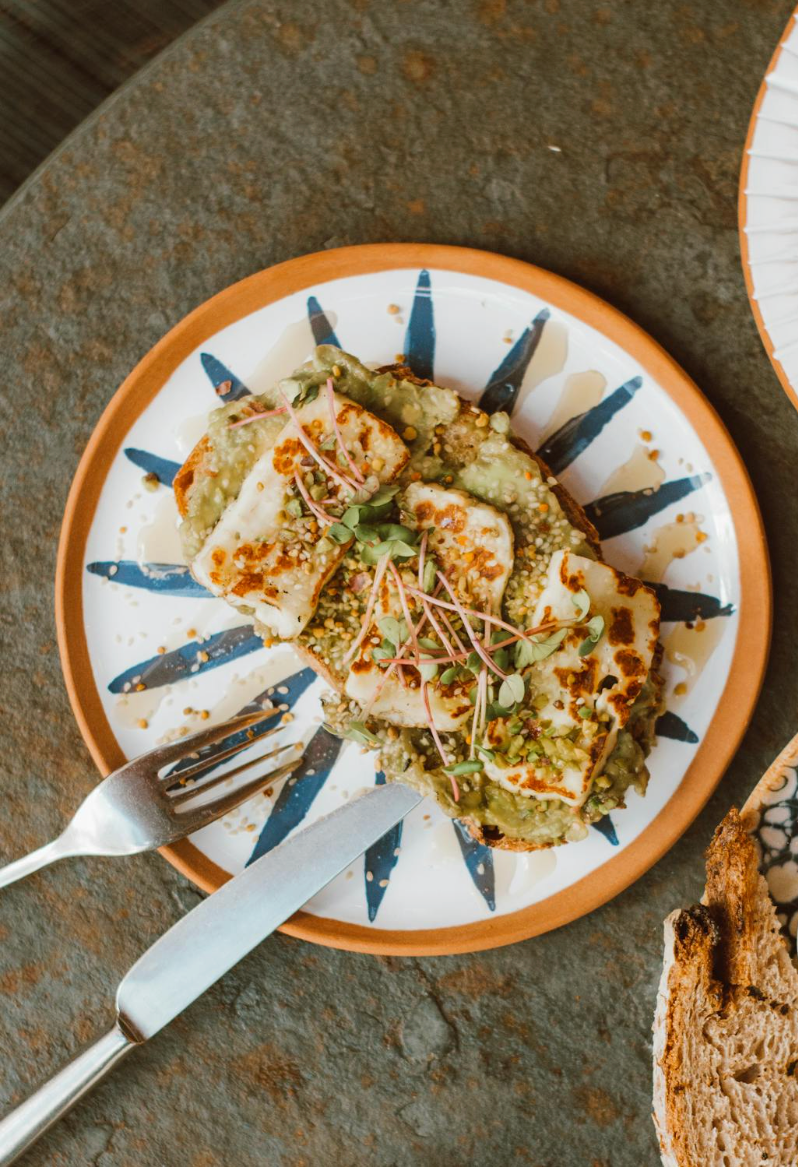 Crispy Hot Honey Halloumi Flatbreads