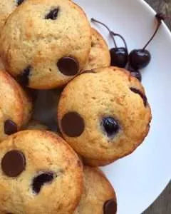 Double Cherry Chocolate Muffins Recipe