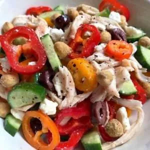 Lettuce-Free Greek Inspired Salad Recipe