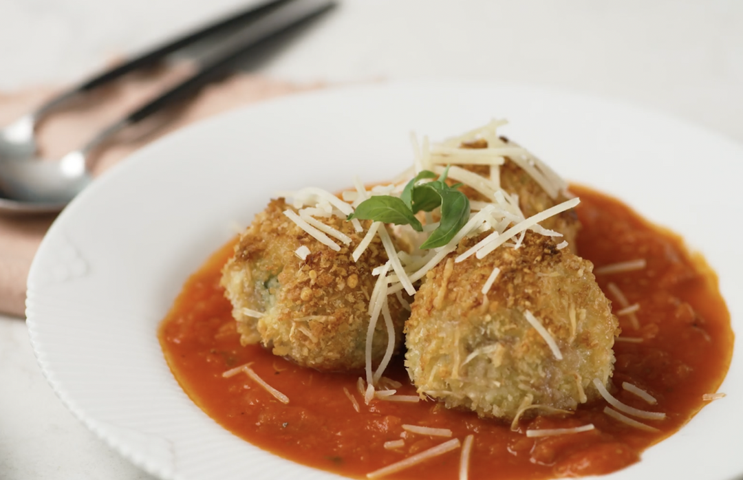 Panko/Parm-Crusted Meatballs & Homemade Marinara Sauce Recipe