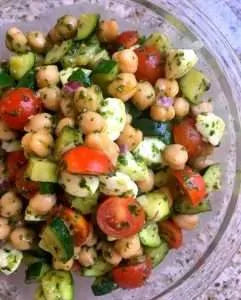 Pesto Chickpea Salad Recipe