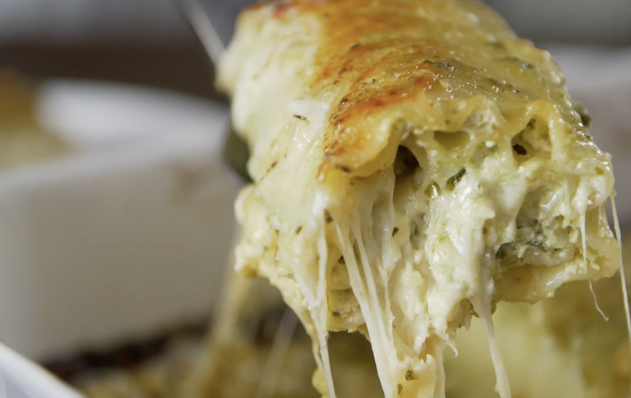 Pesto Lasagna Roulades Recipe – Big Horn Olive Oil