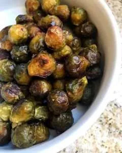 Roasted Brussel Sprouts with EVOO and Espresso Balsamic