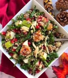 Spinach & Quinoa Salad with Blood Orange Vinaigrette Recipe