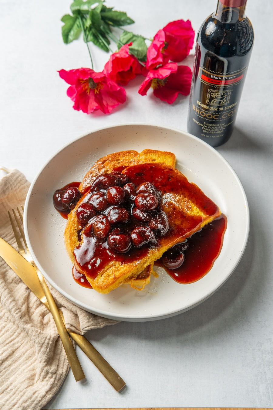 Black cherry balsamic vinegar french toast recipe